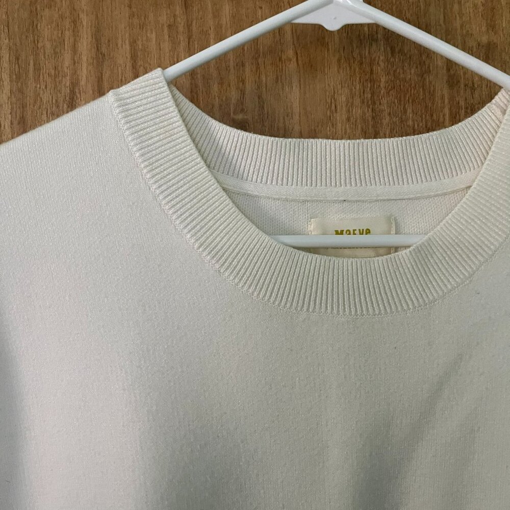 Anthropologie | Maeve Noah Sleeveless Muscle Sweater Tank | Cream, Large - Picture 4 of 9